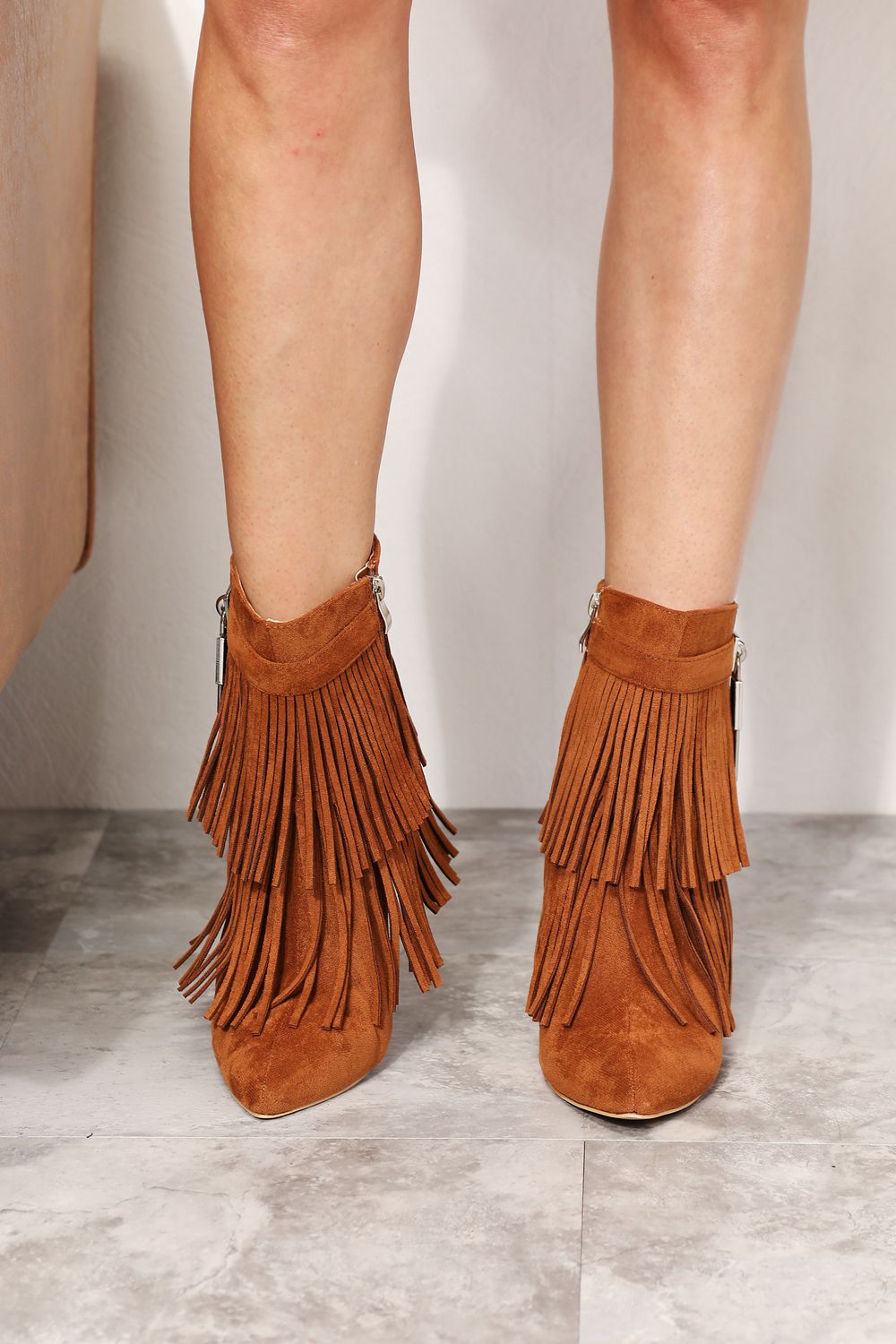 Legend Women's Tassel Wedge Heel Ankle Booties - nailedmoms