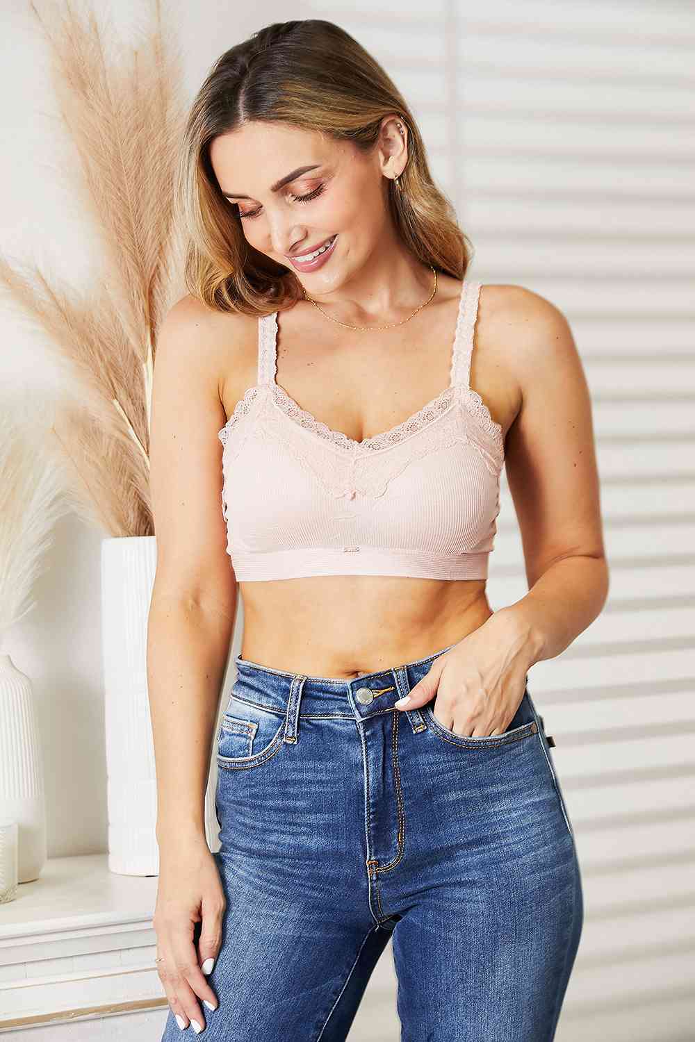 JadyK Aribian Lace Trim Bralette - nailedmoms
