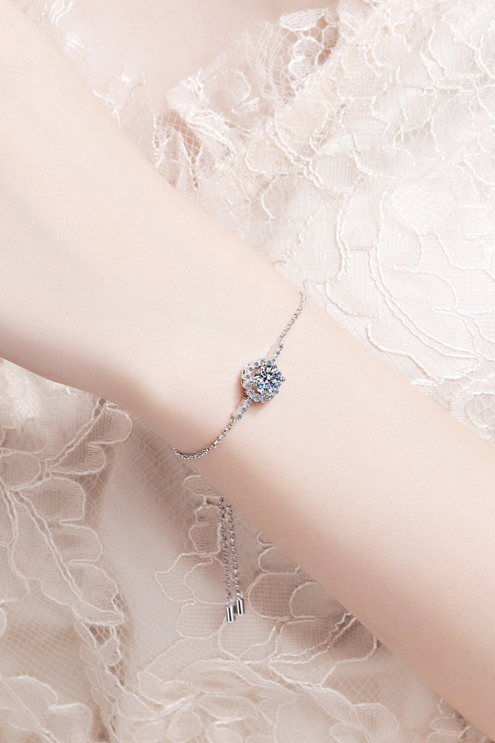 1 Carat Moissanite Chain Bracelet - nailedmoms