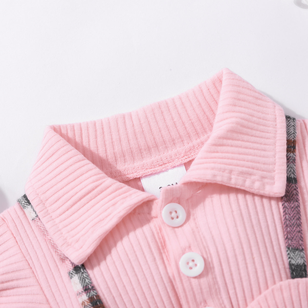 Baby Girl Plaid Collared Bow Detail Dress - nailedmoms