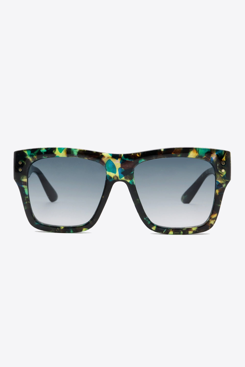 UV400 Patterned Polycarbonate Square Sunglasses - nailedmoms