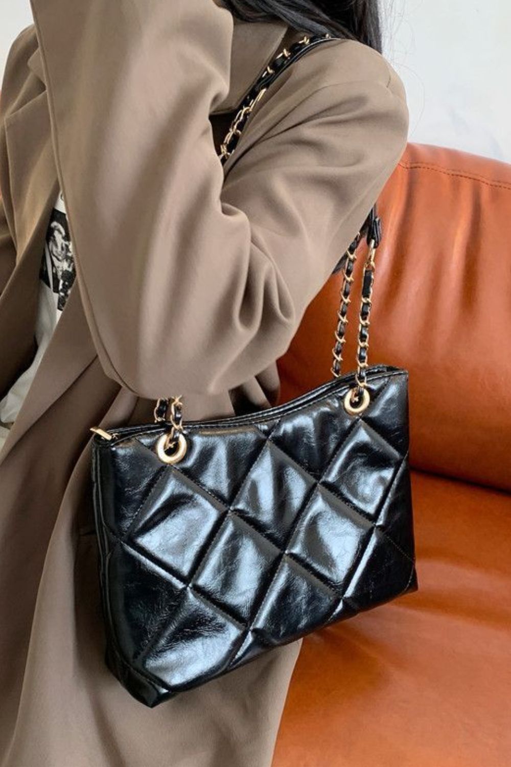 PU Leather Shoulder Bag - nailedmoms