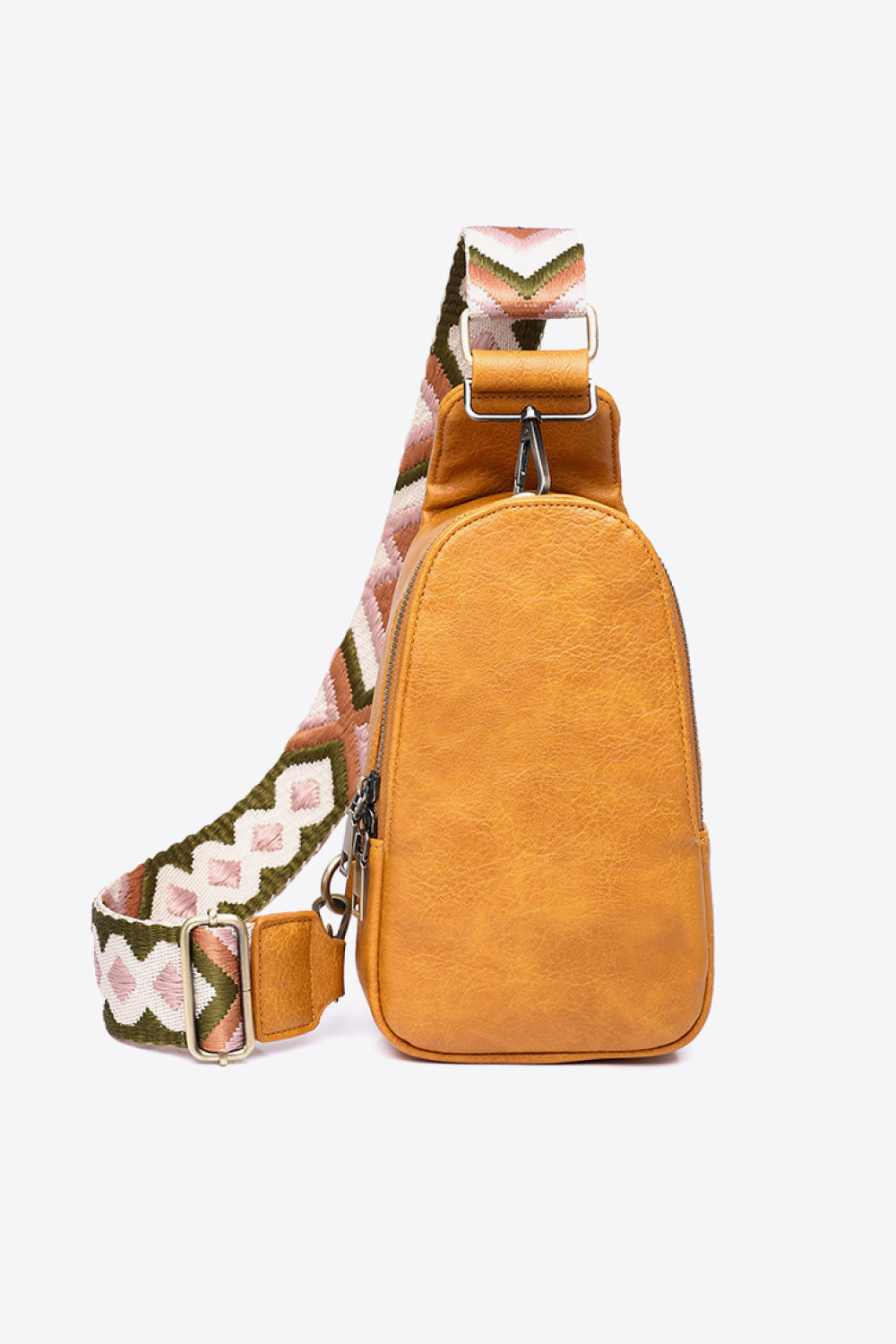 Adjustable Strap PU Leather Sling Bag - nailedmoms