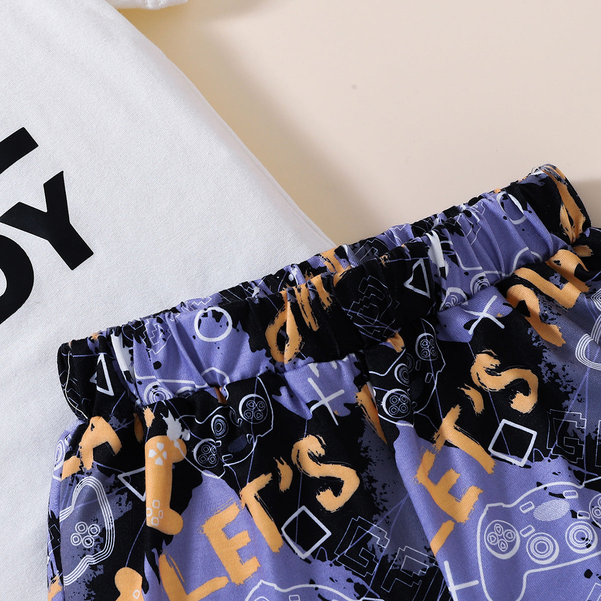 Kids DADDY'S COOL BUDDY Graphic Tee and Printed Shorts Set - nailedmoms