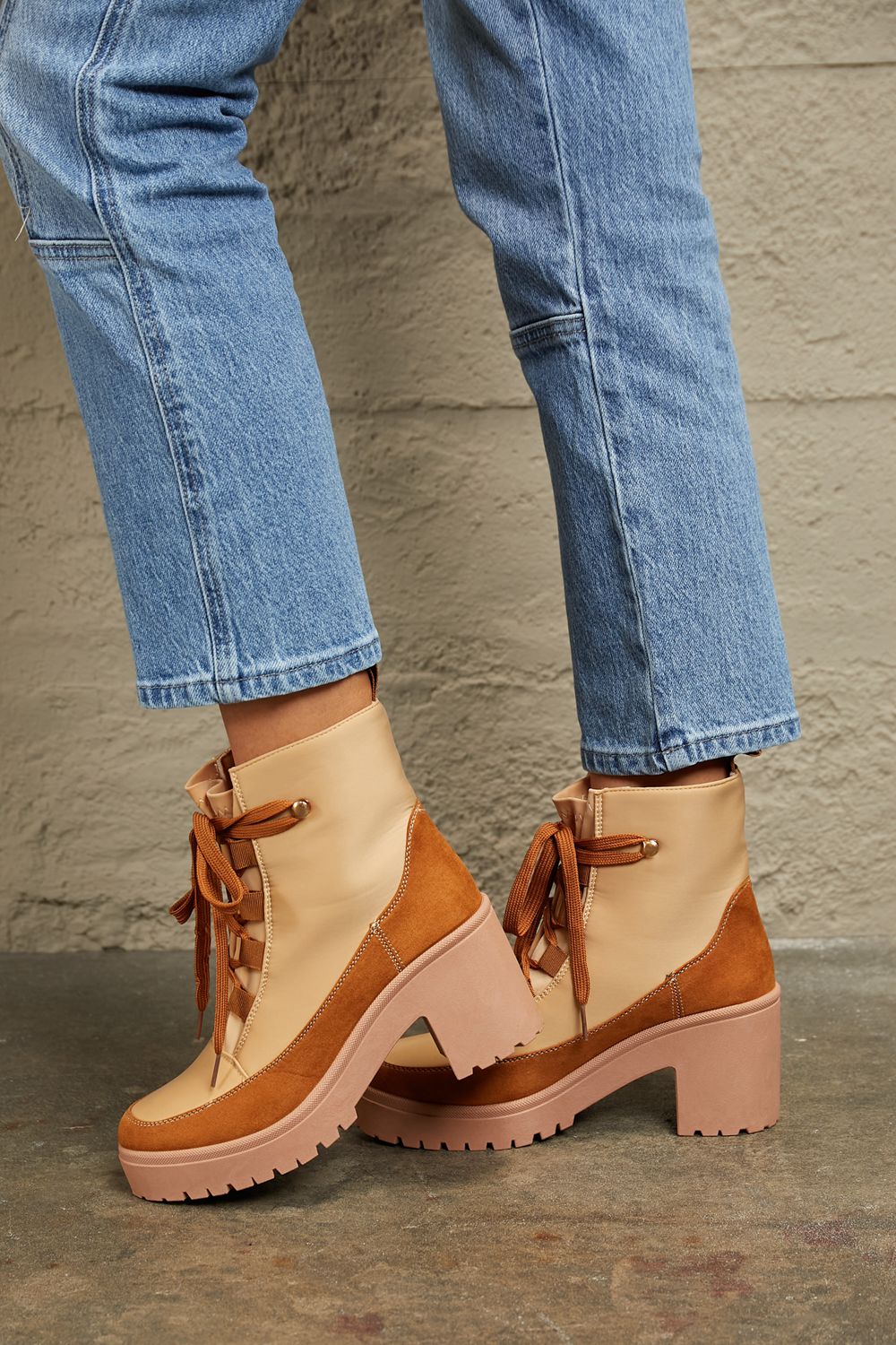 East Lion Corp Lace Up Lug Booties - nailedmoms