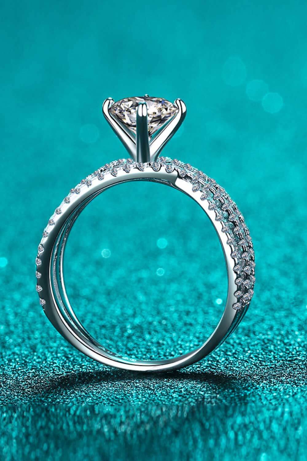 1 Carat Moissanite Crisscross Ring - nailedmoms