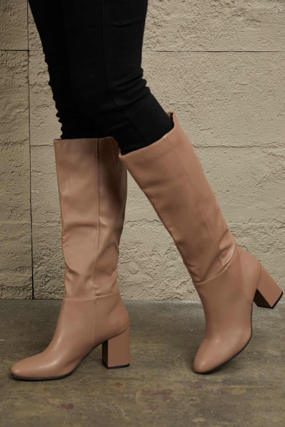 East Lion Corp Block Heel Knee High Boots - nailedmoms