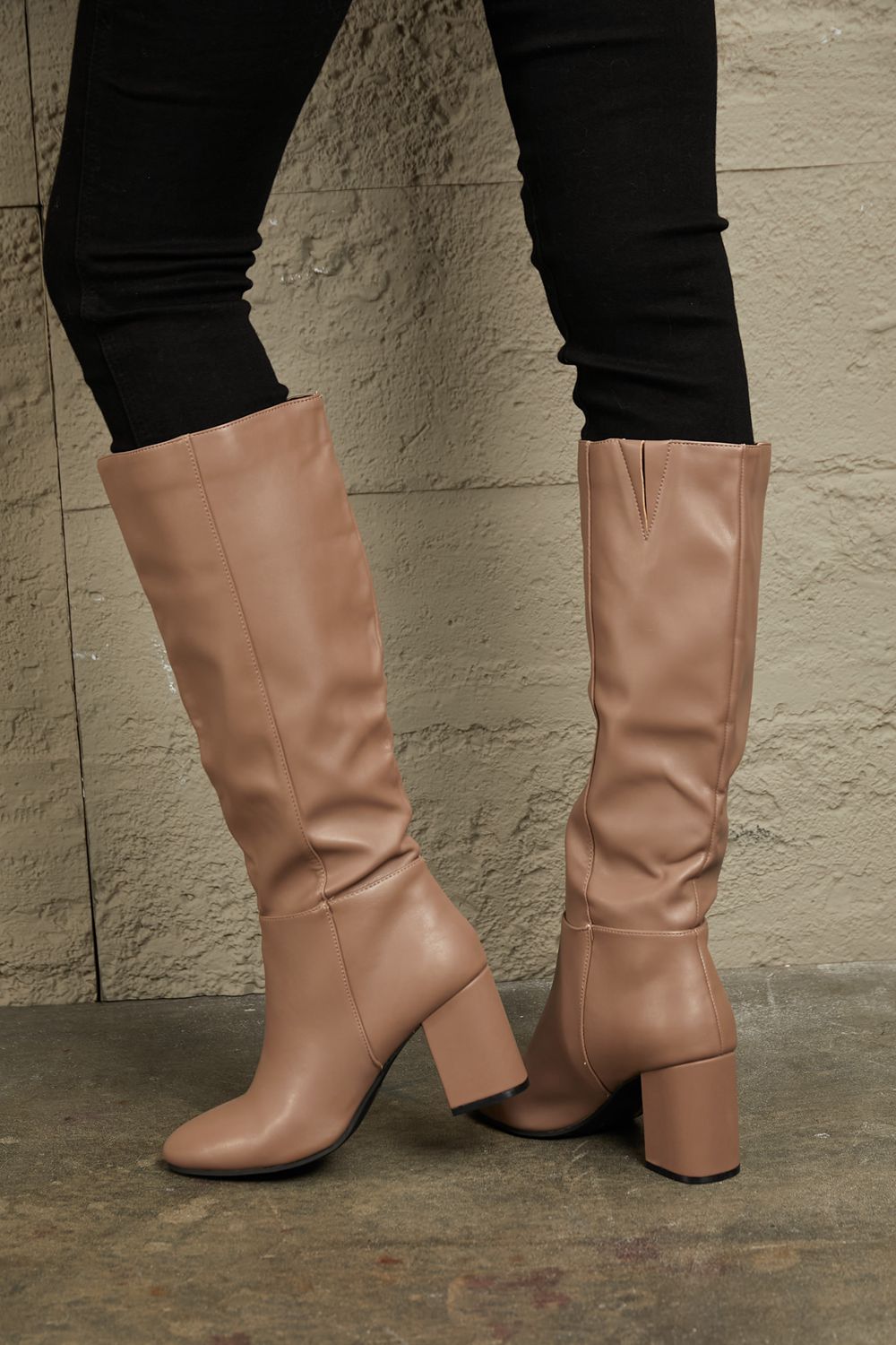 East Lion Corp Block Heel Knee High Boots - nailedmoms