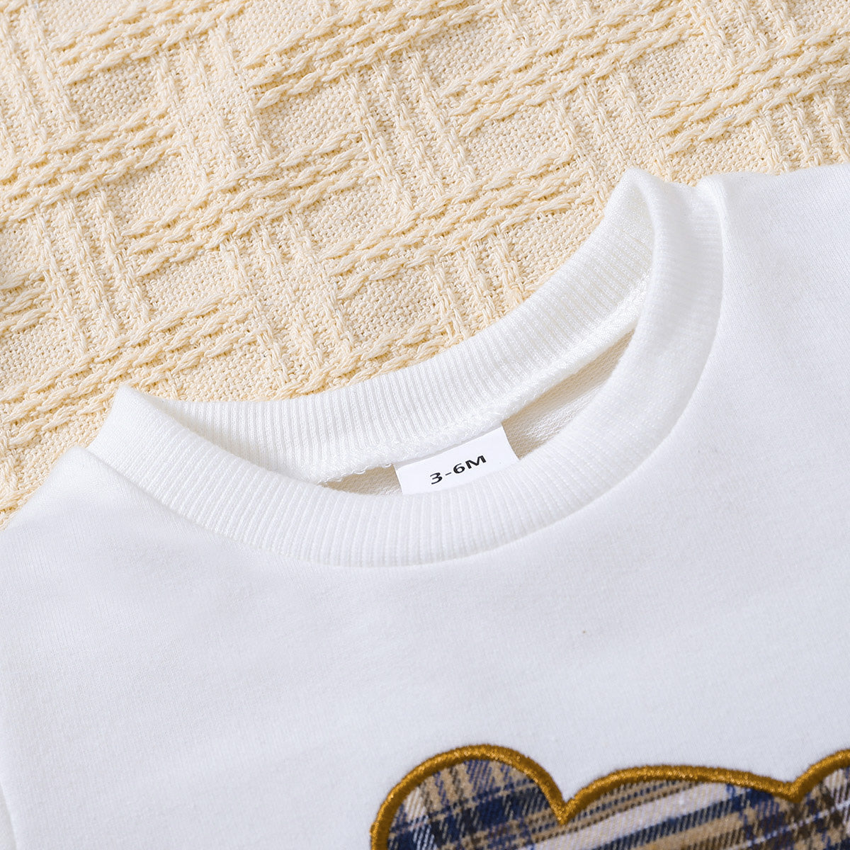 Baby Bear Graphic Round Neck Tee and Short Set - nailedmoms