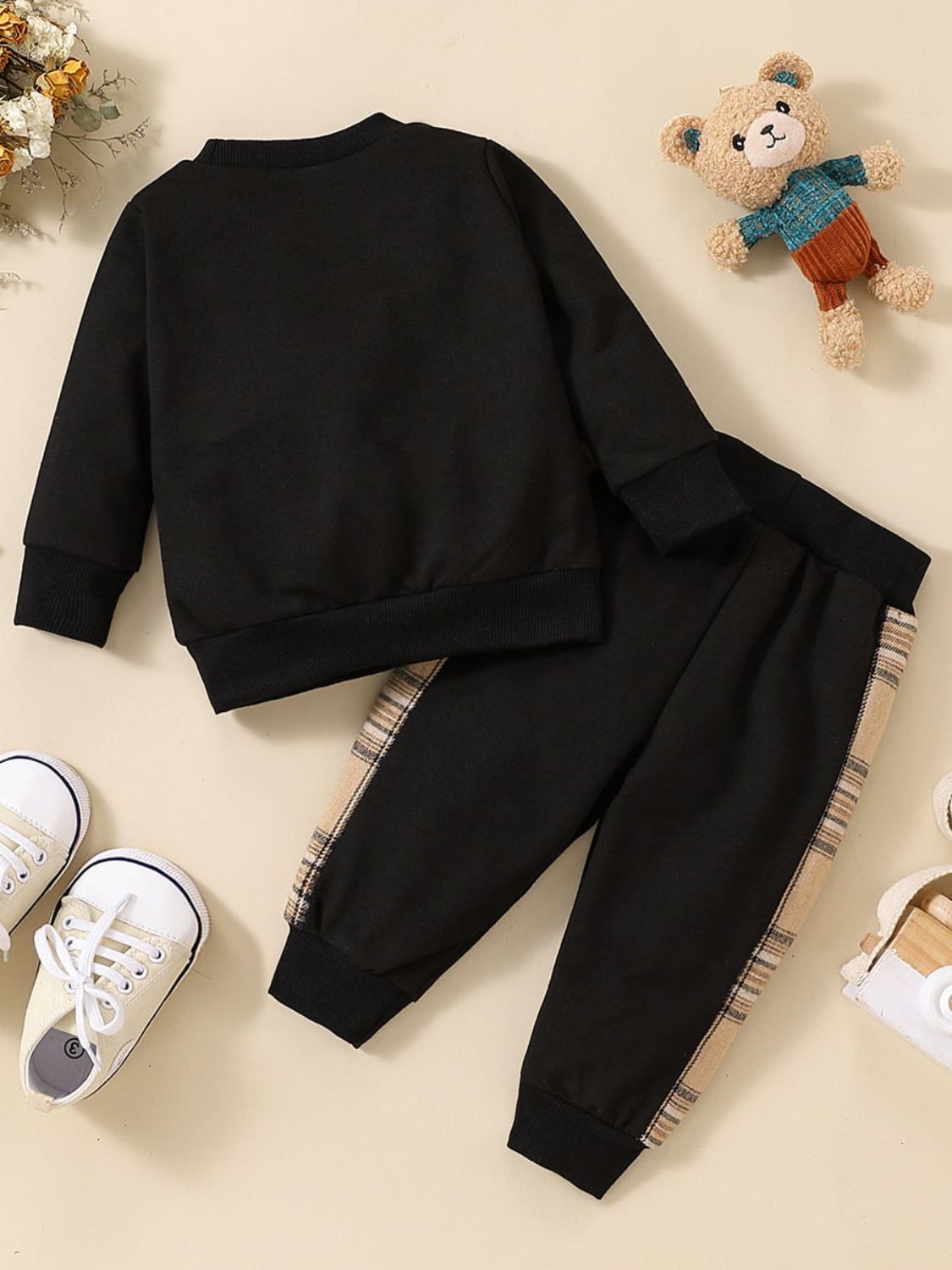Baby Bear Graphic Sweatshirt and Joggers Set - nailedmoms