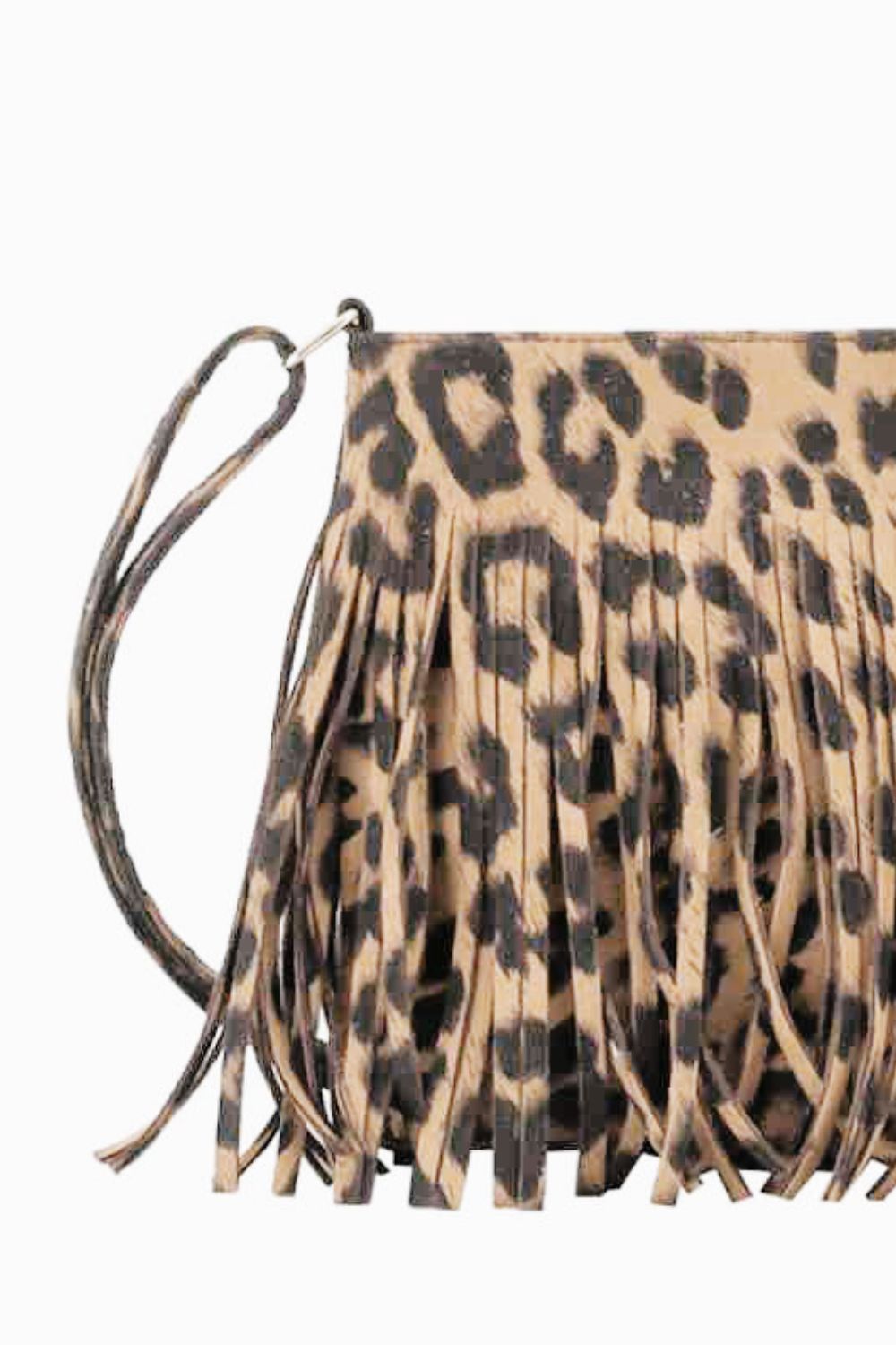 PU Leather Crossbody Bag with Fringe - nailedmoms