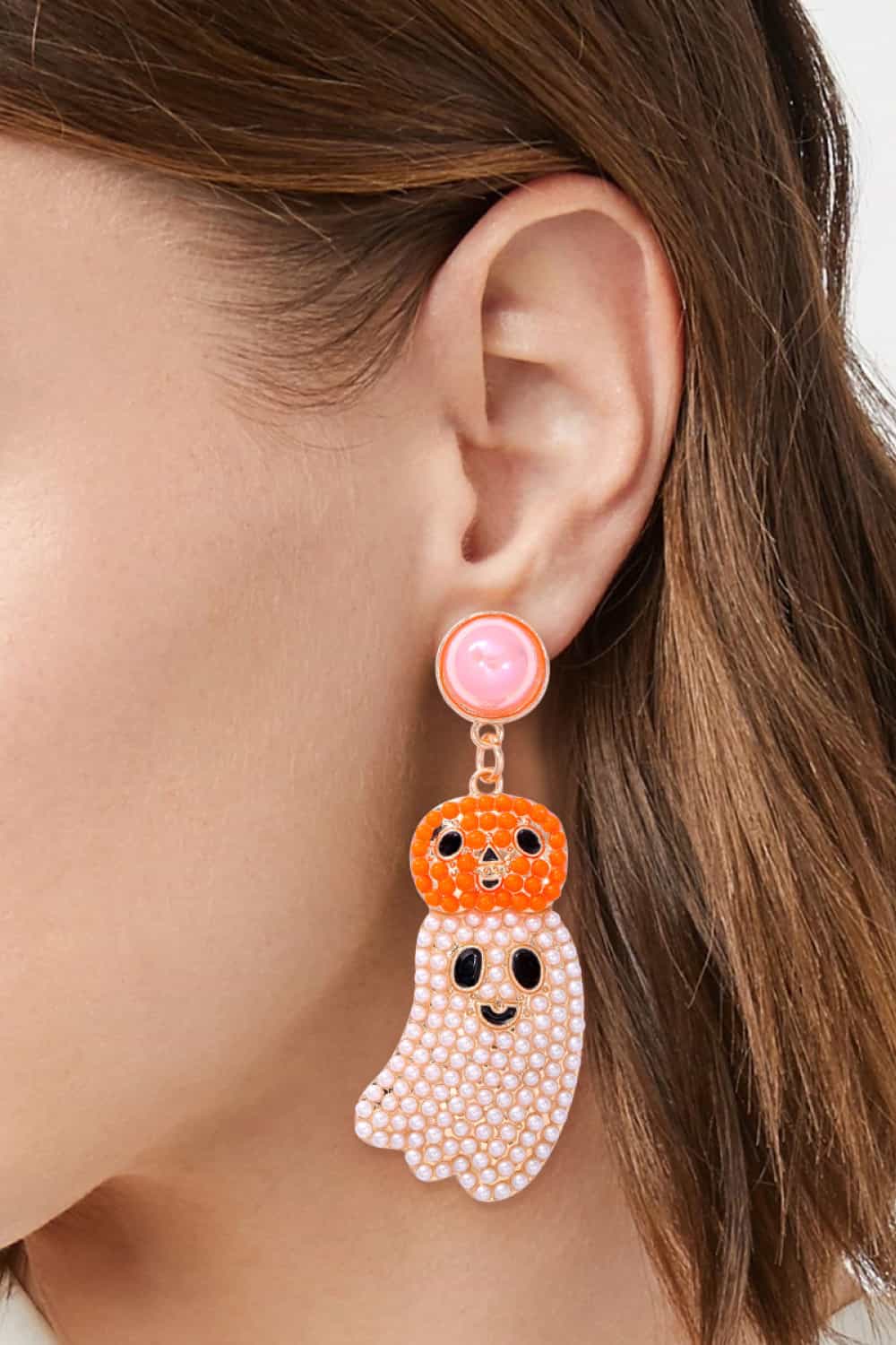 Halloween Ghost Shape Dangle Earrings - nailedmoms