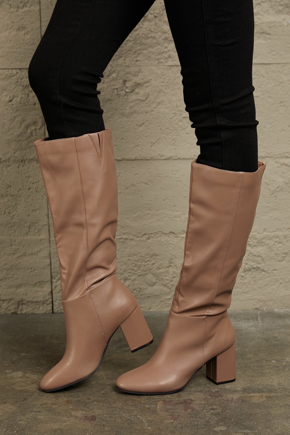 East Lion Corp Block Heel Knee High Boots - nailedmoms