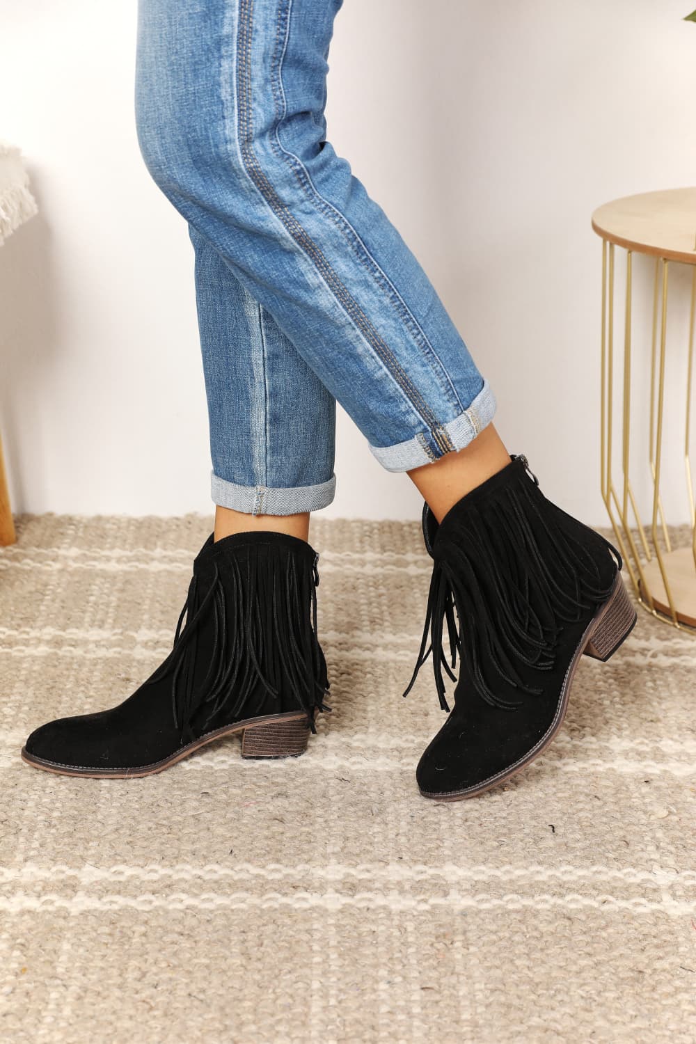 Legend Women's Fringe Cowboy Western Ankle Boots - nailedmoms