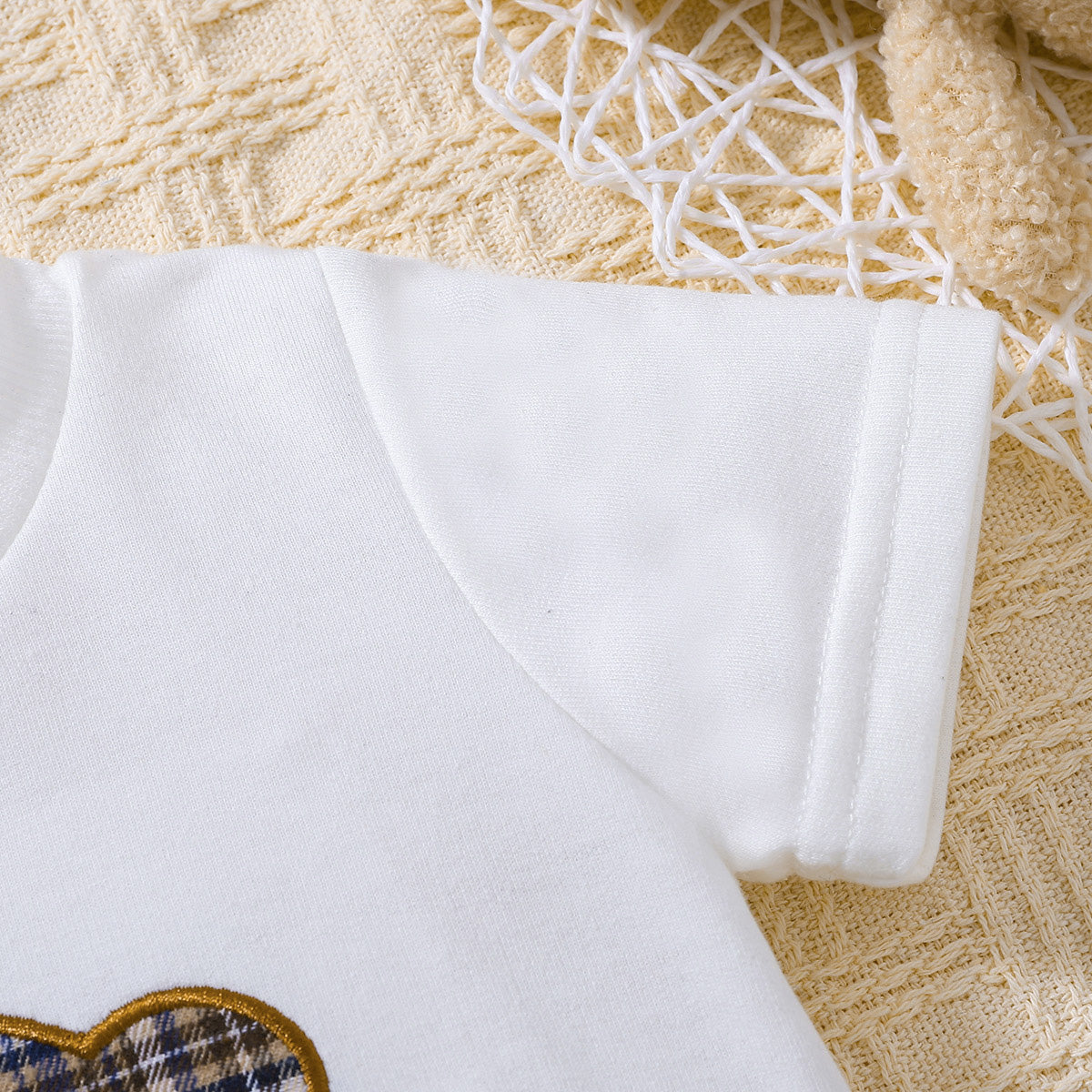 Baby Bear Graphic Round Neck Tee and Short Set - nailedmoms