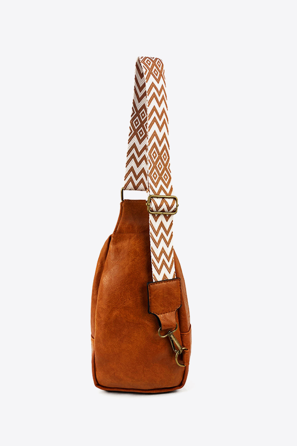 Adjustable Strap PU Leather Sling Bag - nailedmoms