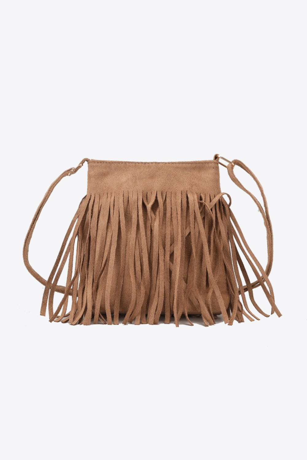 PU Leather Crossbody Bag with Fringe - nailedmoms