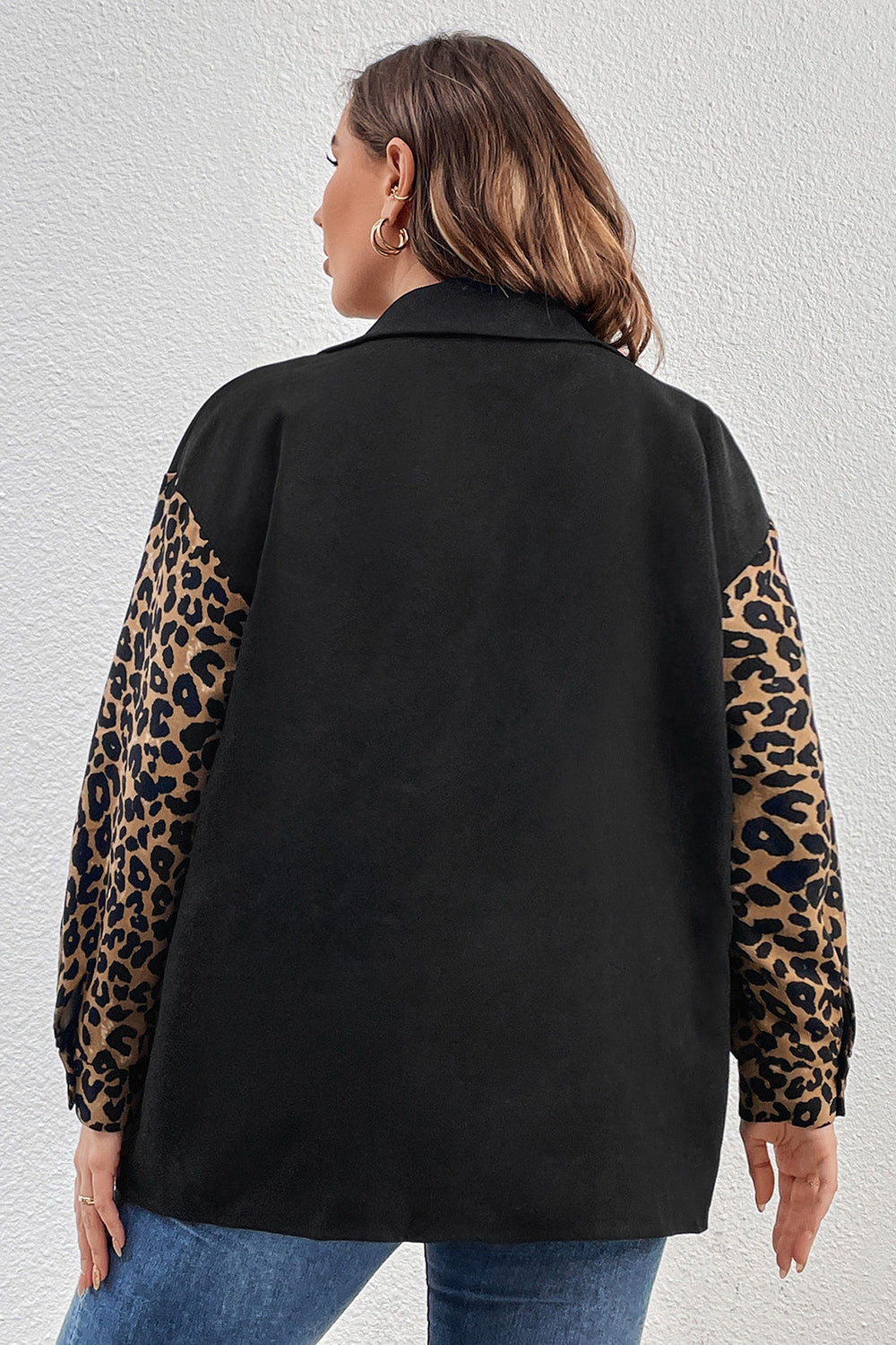 Plus Size Leopard Shacket - nailedmoms