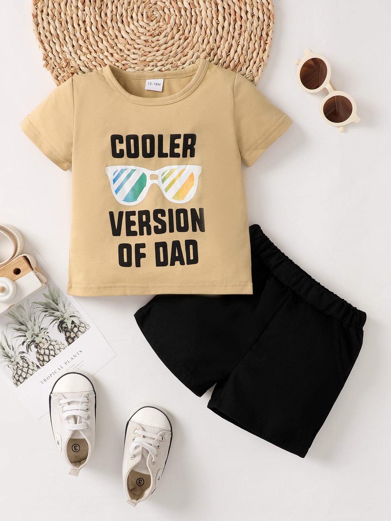 Boys COOLER VERSION OF DAD Tee and Shorts Set - nailedmoms