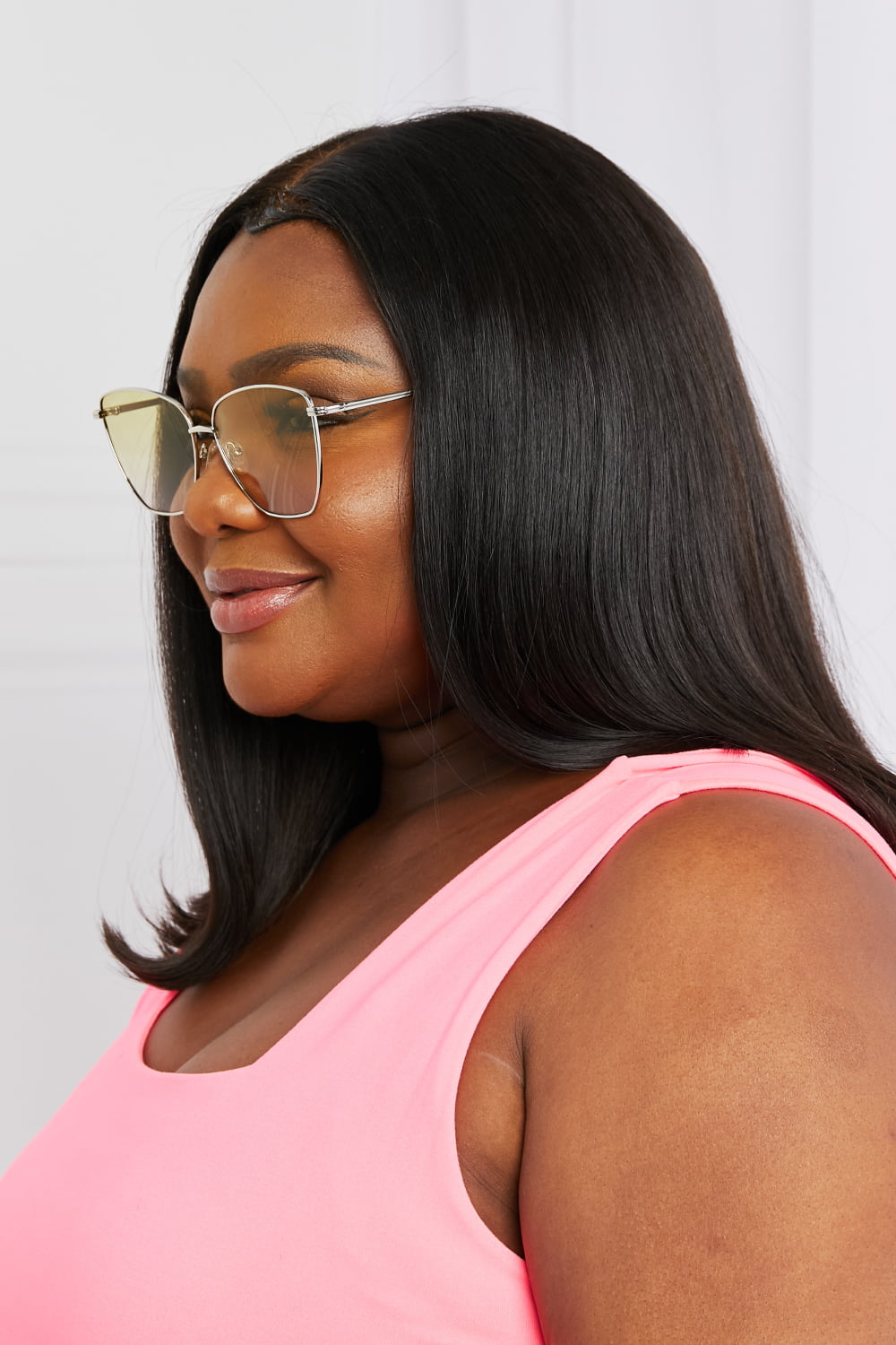 Metal Frame Full Rim Sunglasses - nailedmoms
