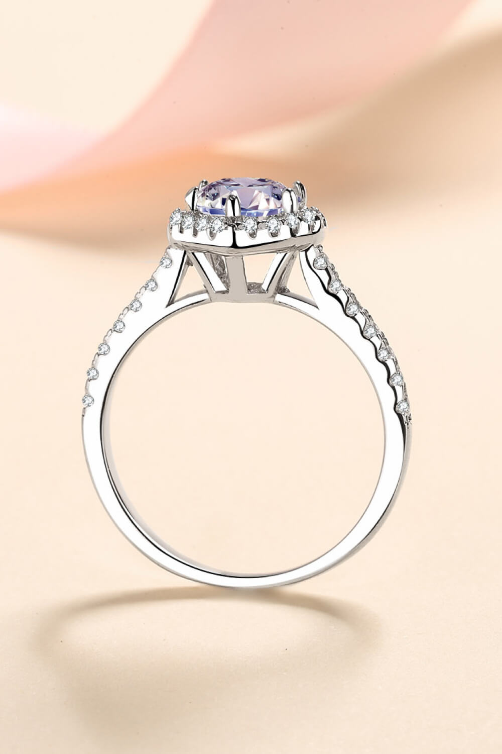 1 Carat Moissanite Heart-Shaped Ring - nailedmoms