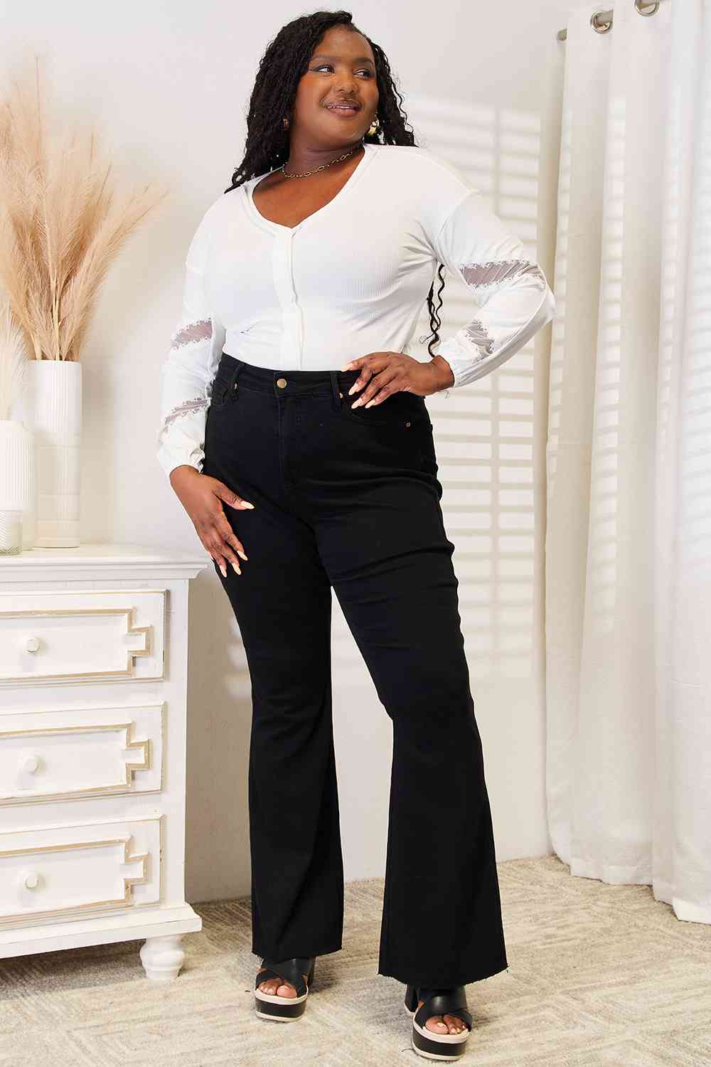 Double Take V-Neck Dropped Shoulder Blouse - nailedmoms