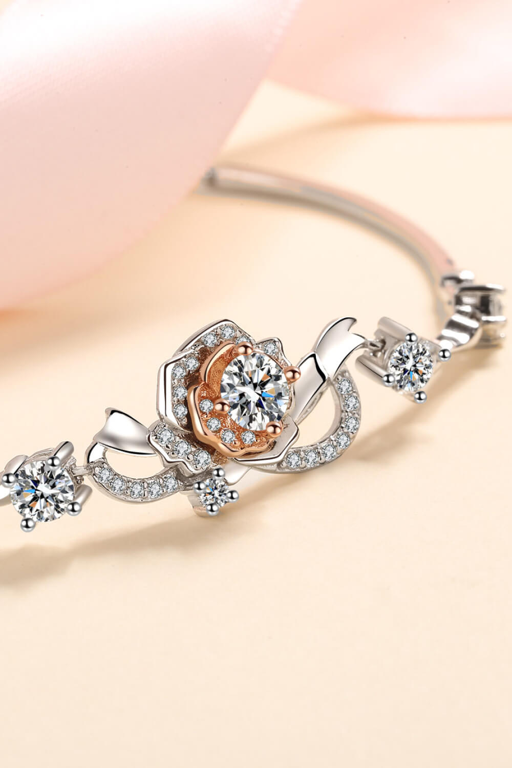925 Sterling Silver Moissanite Bracelet - nailedmoms