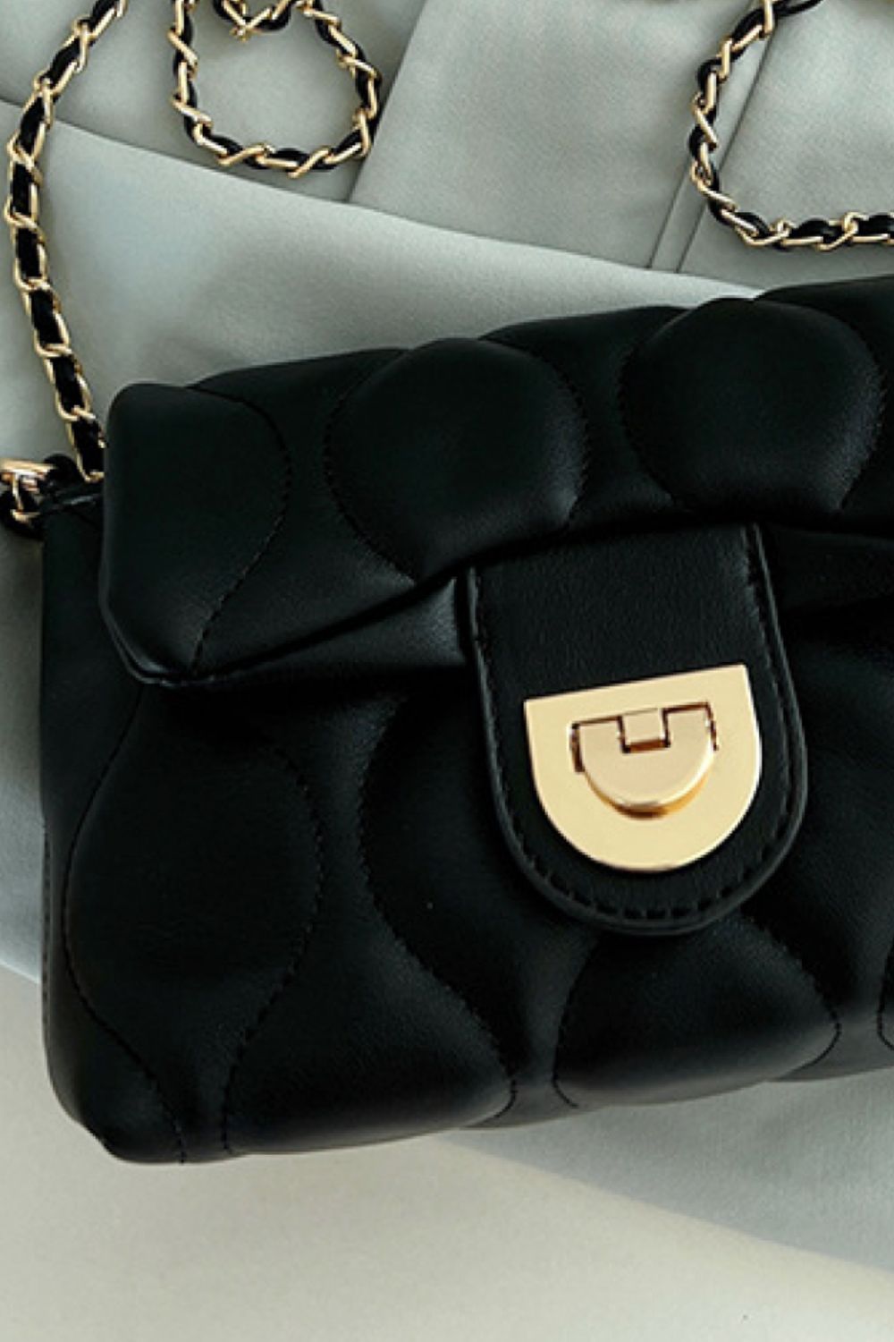 PU Leather Adjustable Chain Crossbody Bag - nailedmoms