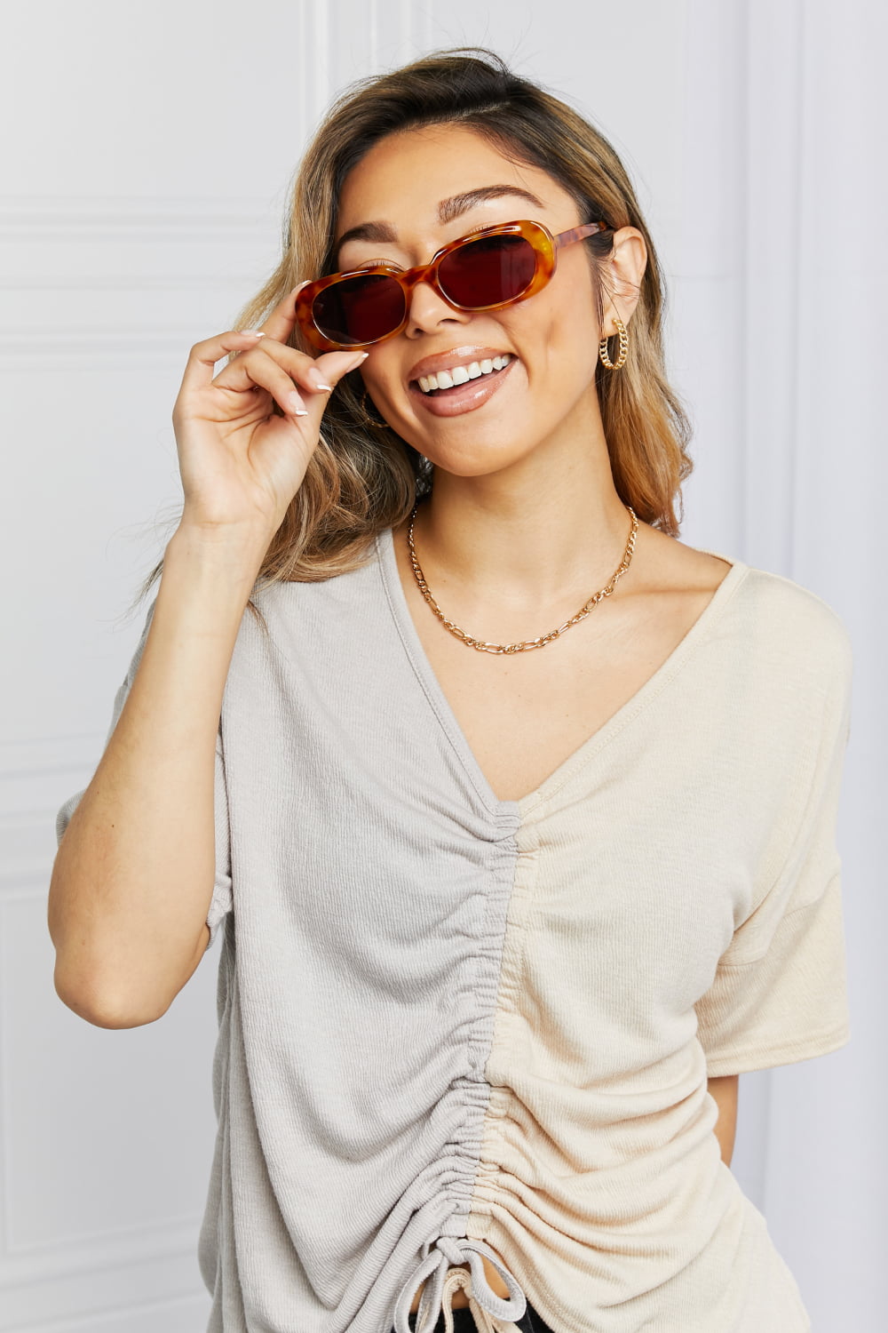 Oval Full Rim Sunglasses - nailedmoms
