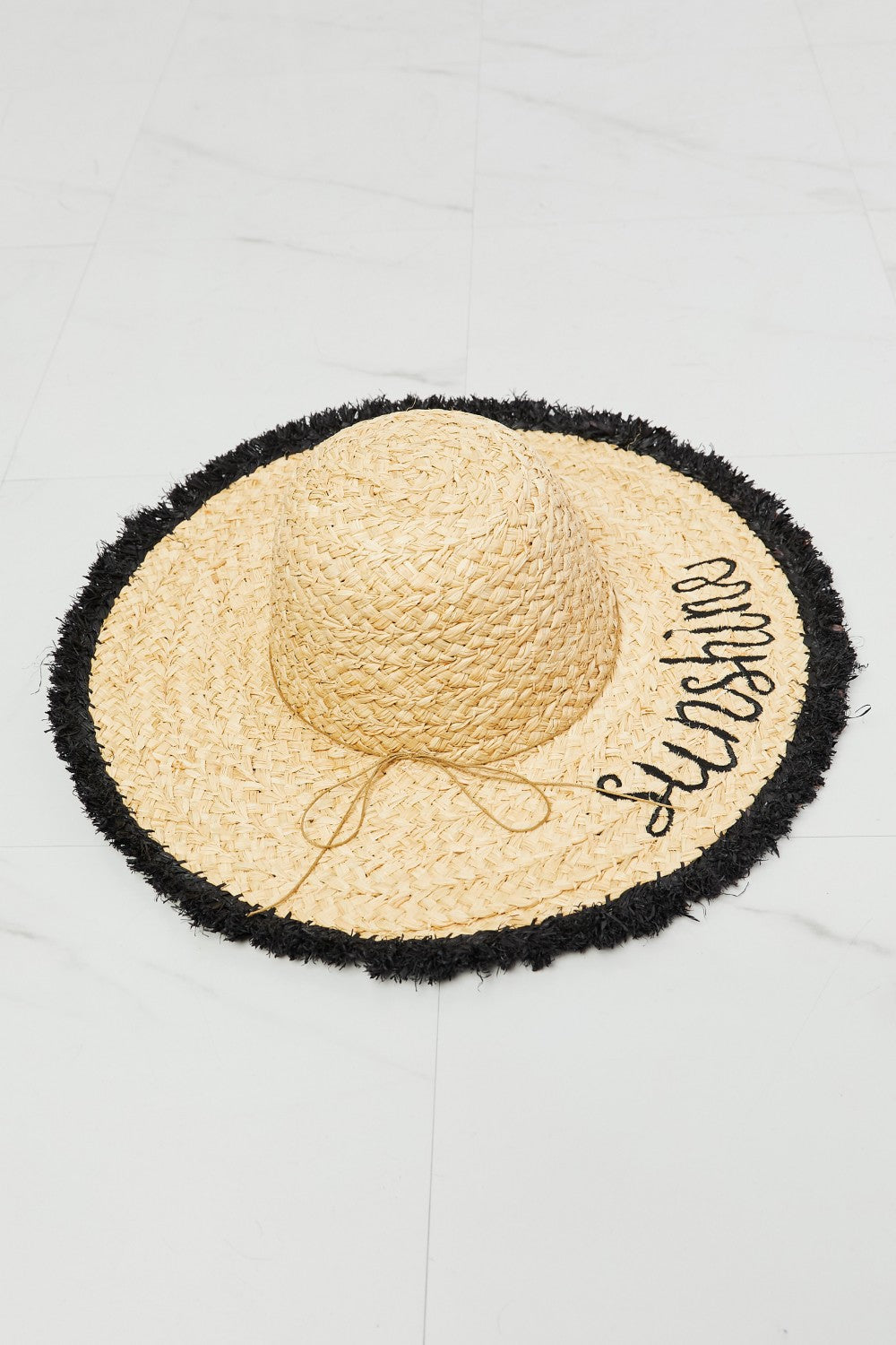 Fame Sunshine Straw Fringe Hat - nailedmoms