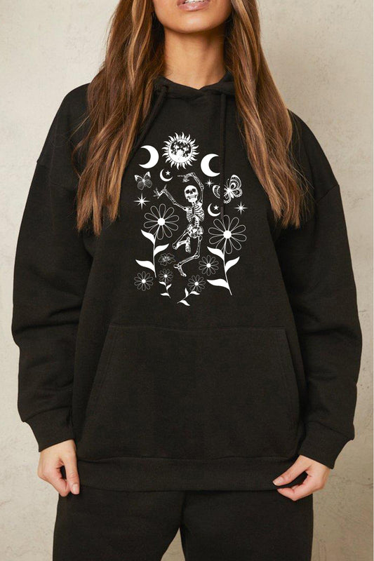 Simply Love Simply Love Full Size Dancing Skeleton Graphic Hoodie - nailedmoms
