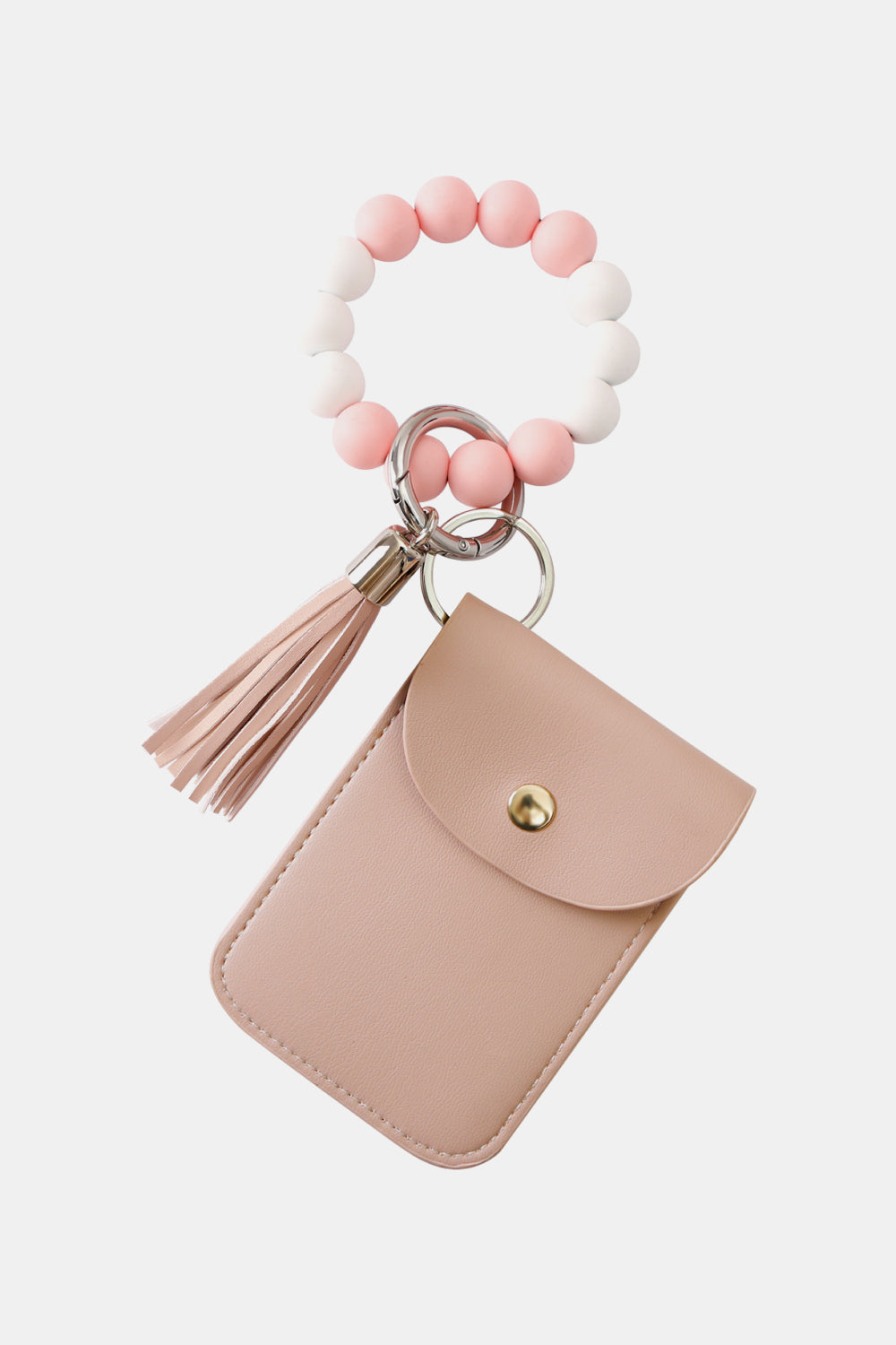 Bead Wristlet Key Chain with Wallet - nailedmoms