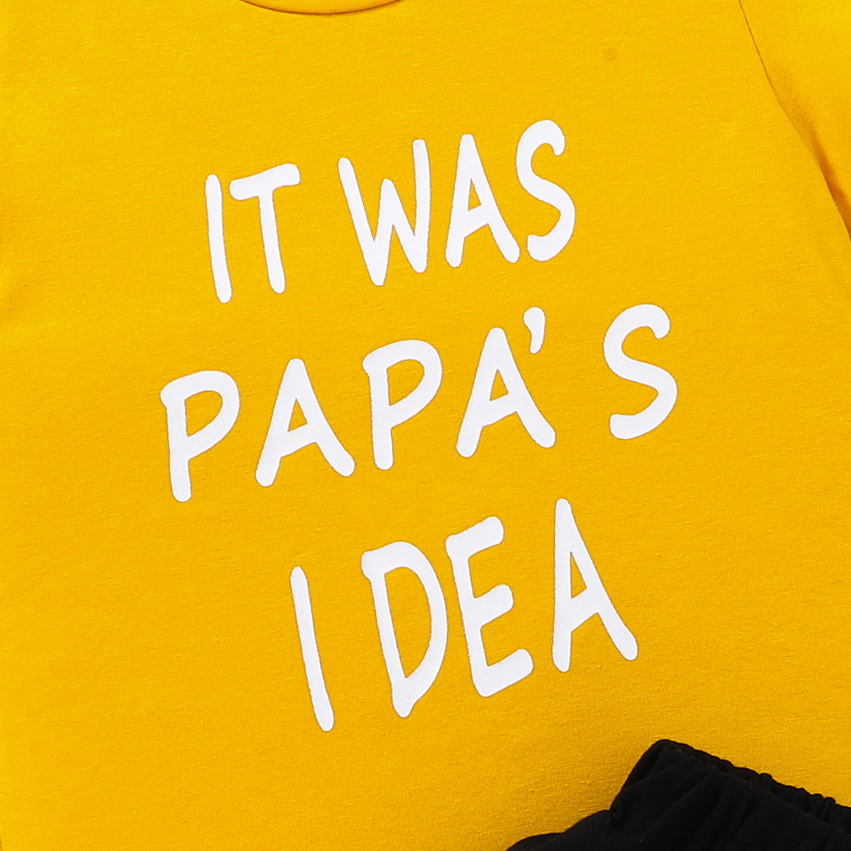 Kids IT WAS PAPA'S IDEA Graphic Tee and Shorts Set - nailedmoms