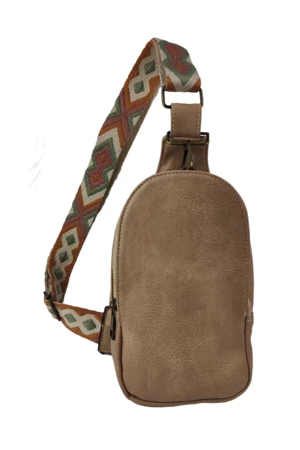 Adjustable Strap PU Leather Sling Bag - nailedmoms