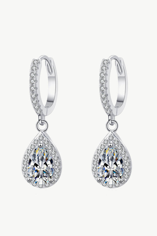 Moissanite Teardrop Earrings - nailedmoms