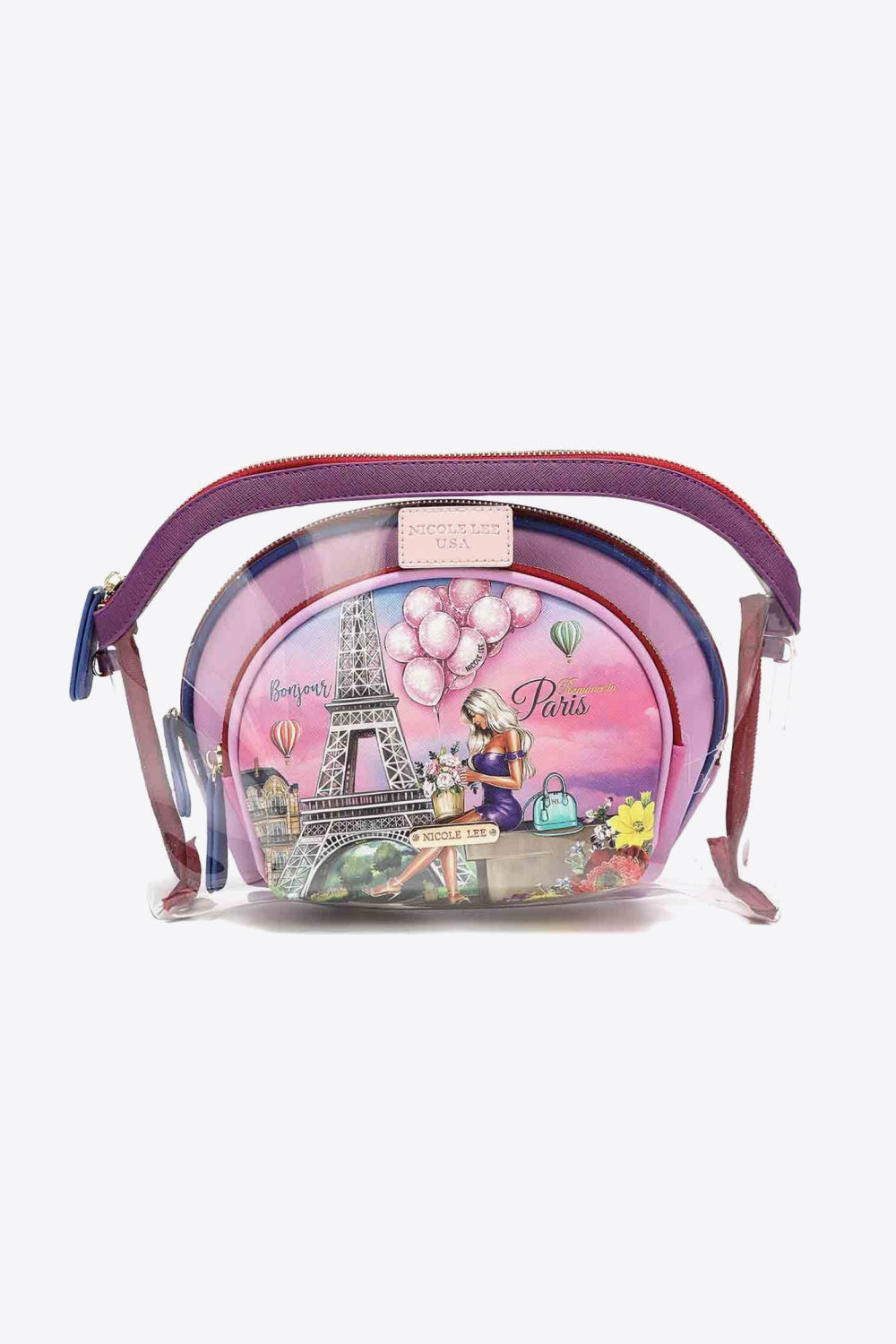 Nicole Lee USA 3-Piece Patterned Crossbody Pouch - nailedmoms