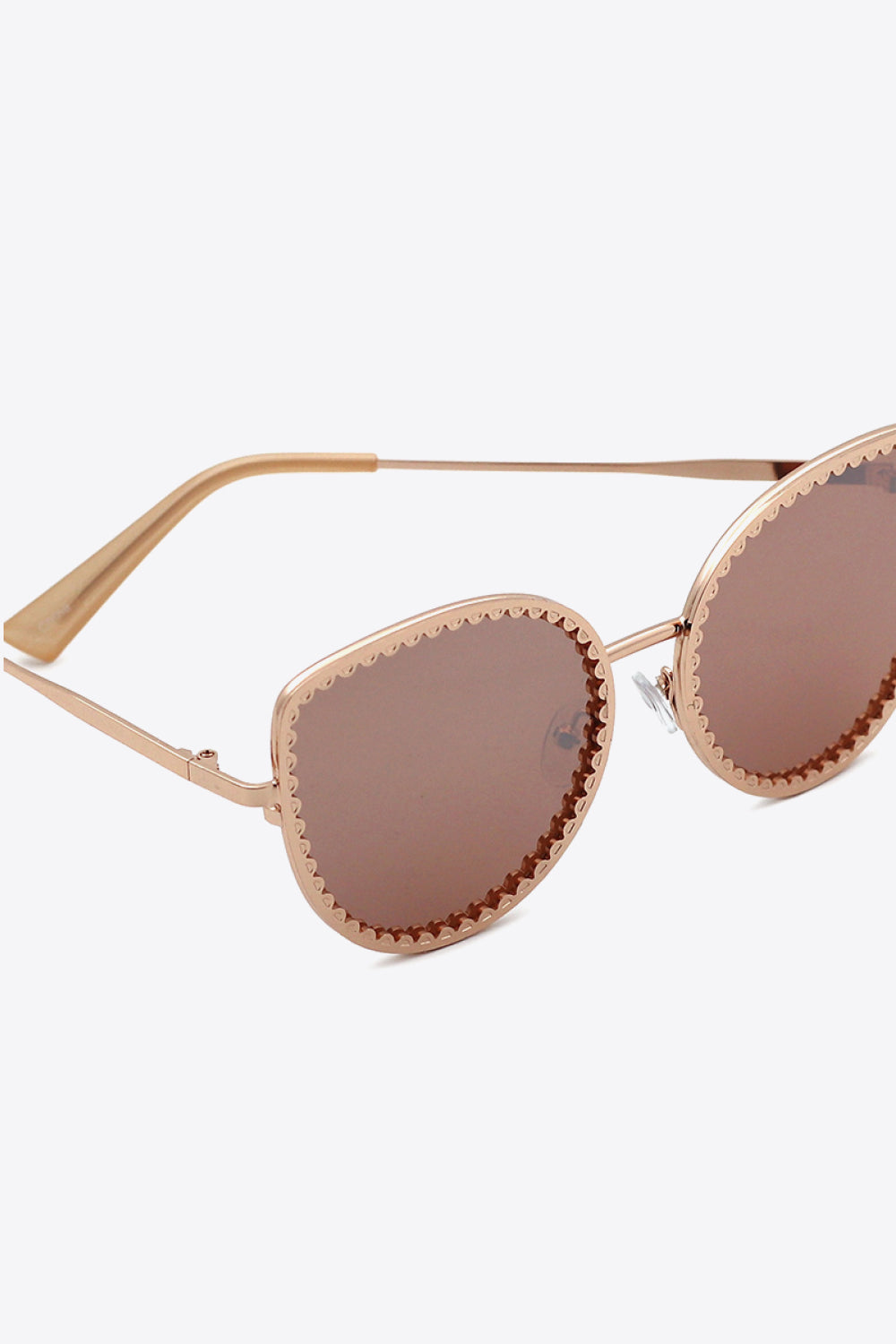 Full Rim Metal Frame Sunglasses - nailedmoms