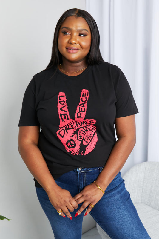 mineB Full Size Graphic Tunic T-Shirt - nailedmoms