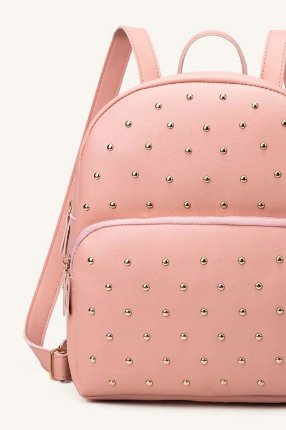 Studded PU Leather Backpack - nailedmoms