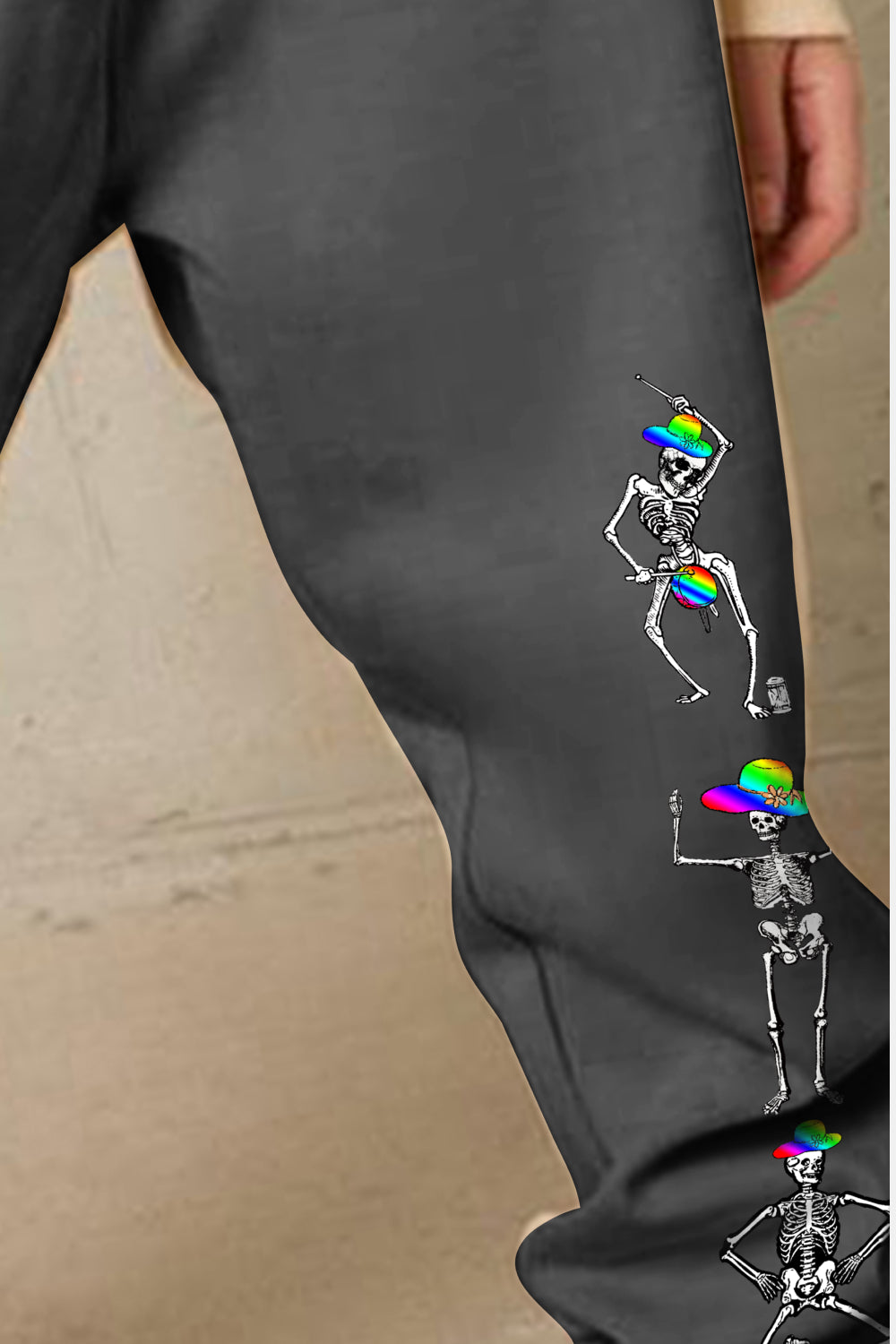 Simply Love Full Size SKELETON Graphic Sweatpants - nailedmoms