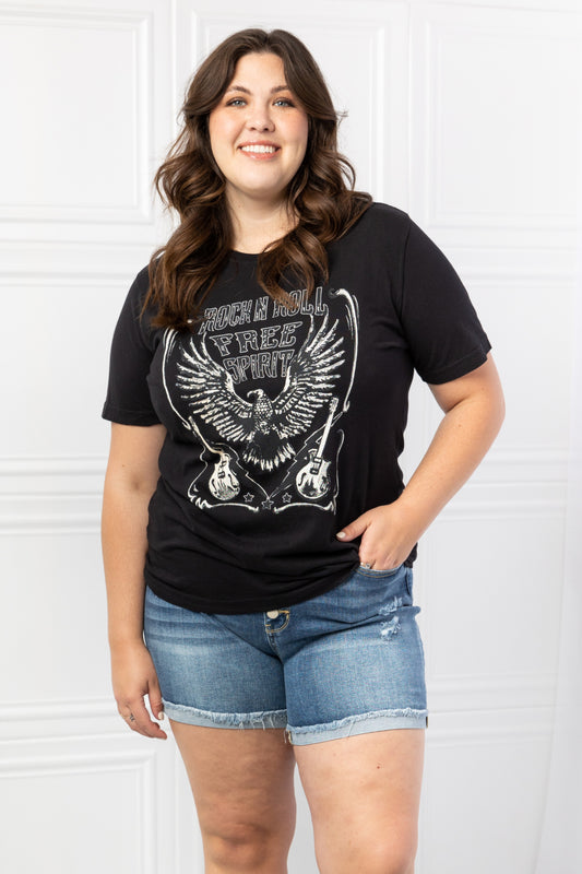 mineB Full Size Free Spirit Graphic Tee - nailedmoms