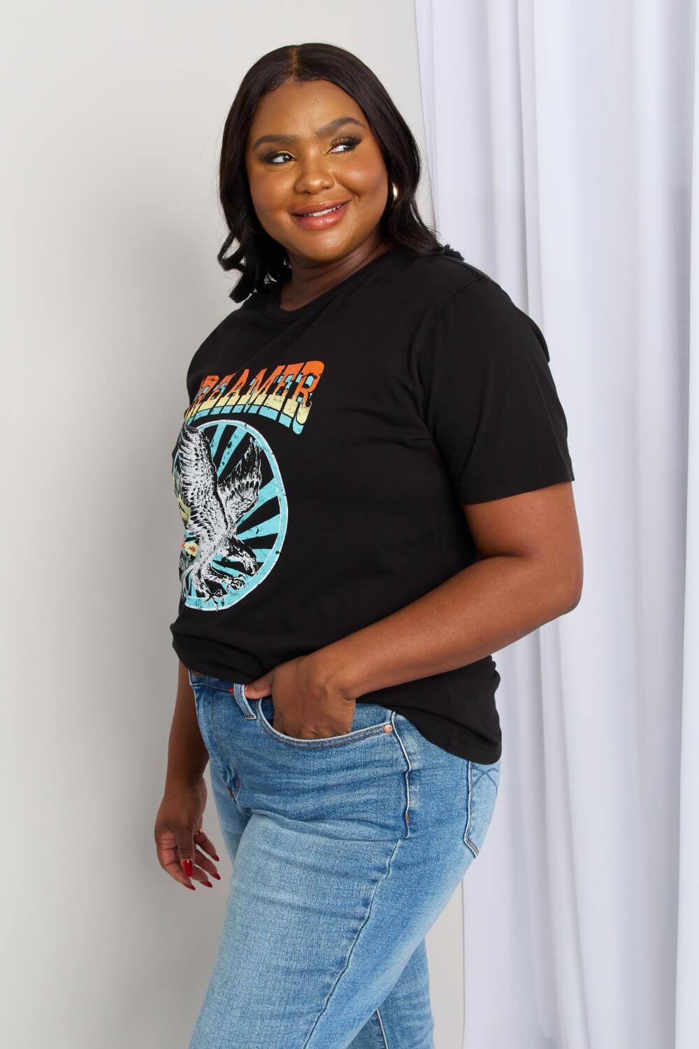 mineB Full Size DREAMER Graphic T-Shirt - nailedmoms