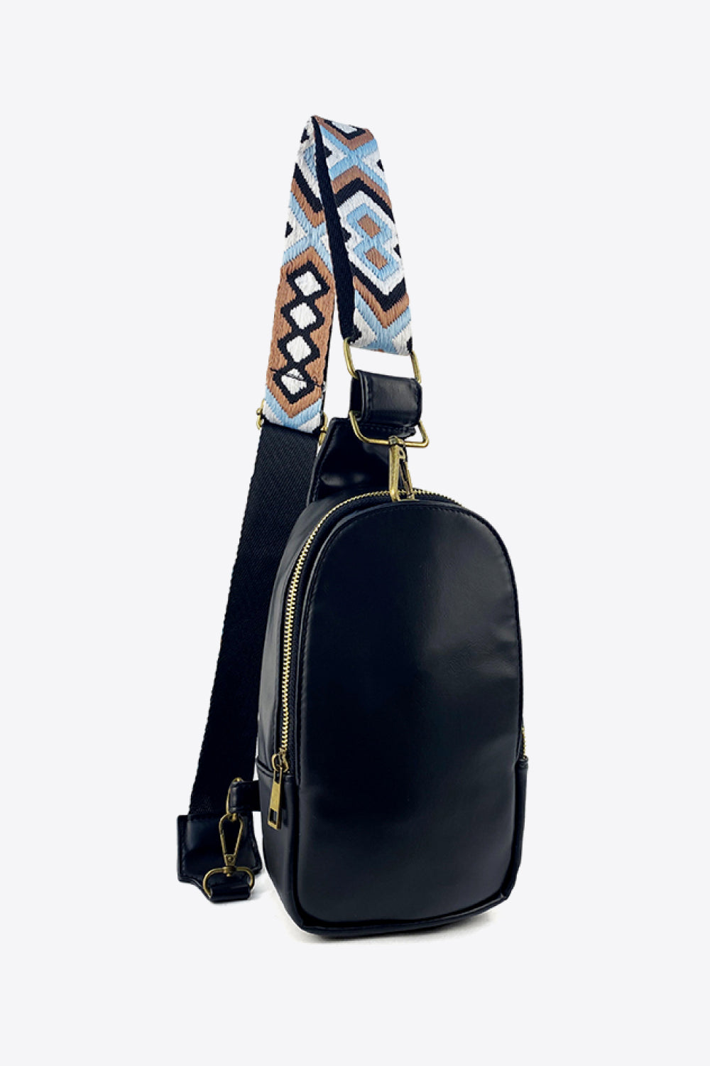 Adjustable Strap PU Leather Sling Bag - nailedmoms