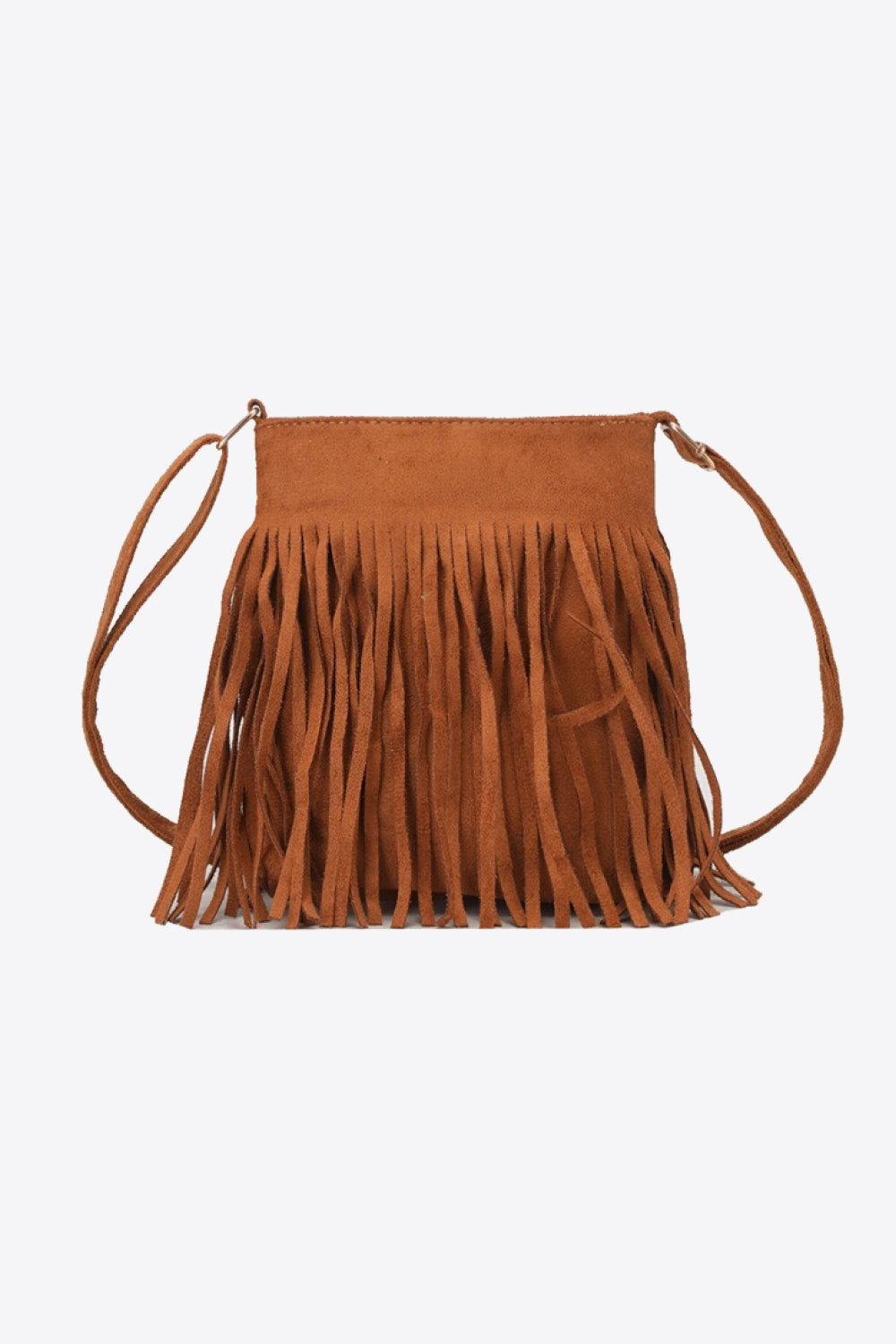 PU Leather Crossbody Bag with Fringe - nailedmoms