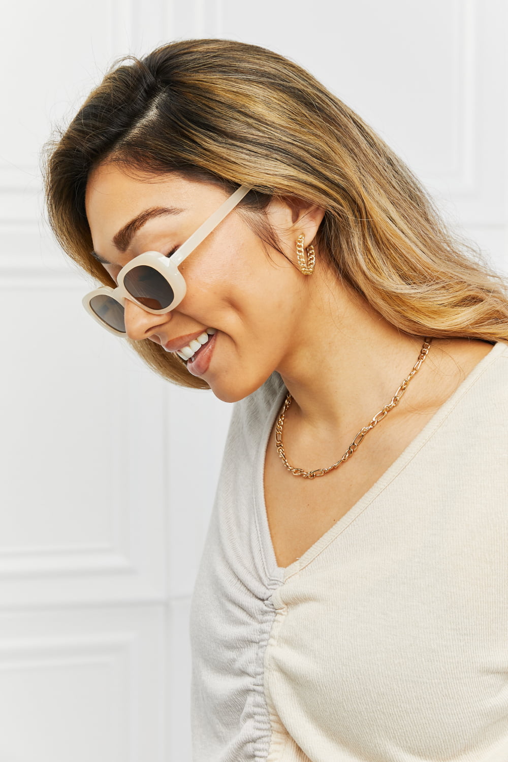 Oval Full Rim Sunglasses - nailedmoms
