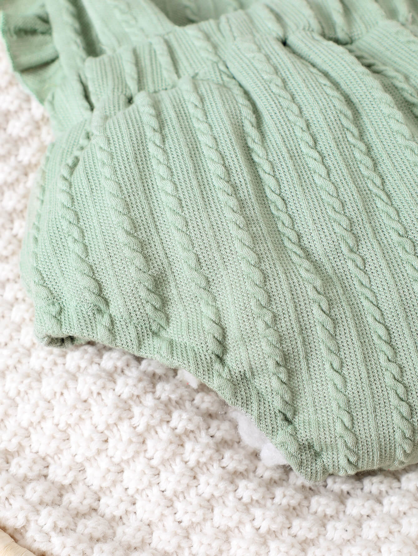 Baby Girl Textured Ruffled Bodysuit - nailedmoms
