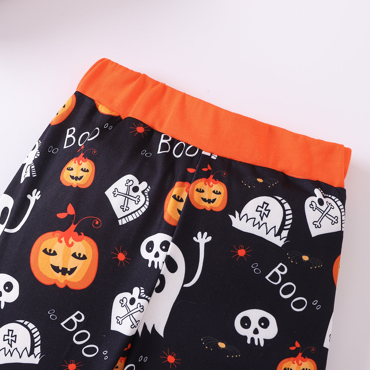 BOO Graphic Long Sleeve Hoodie and Printed Pants Set - nailedmoms