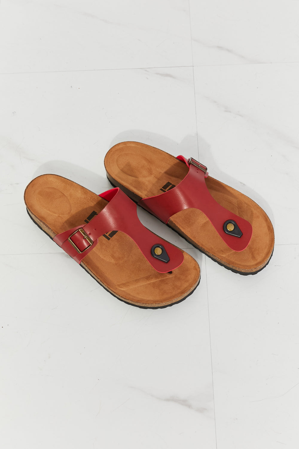 MMShoes Drift Away T-Strap Flip-Flop in Wine - nailedmoms