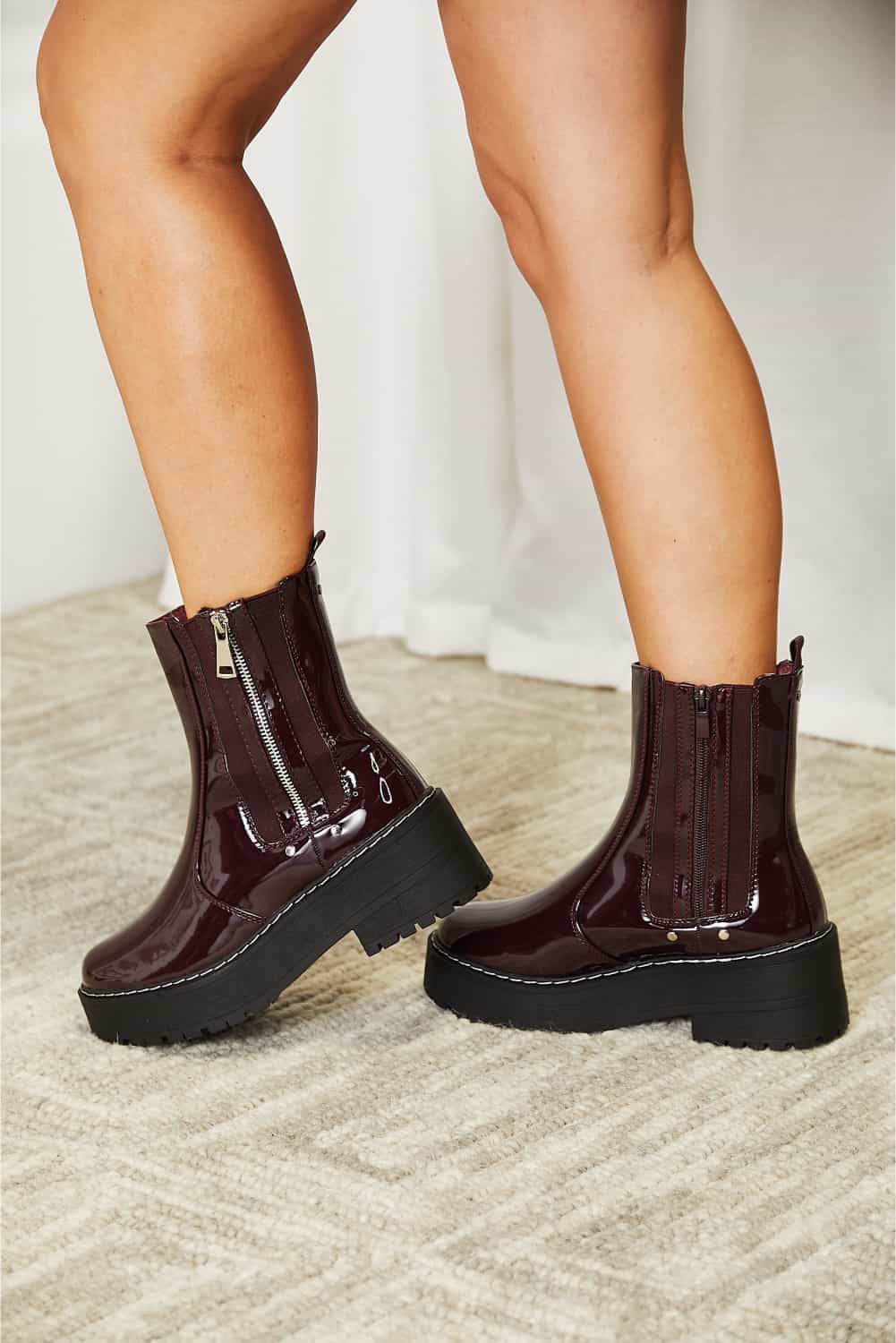Forever Link Side Zip Platform Boots - nailedmoms