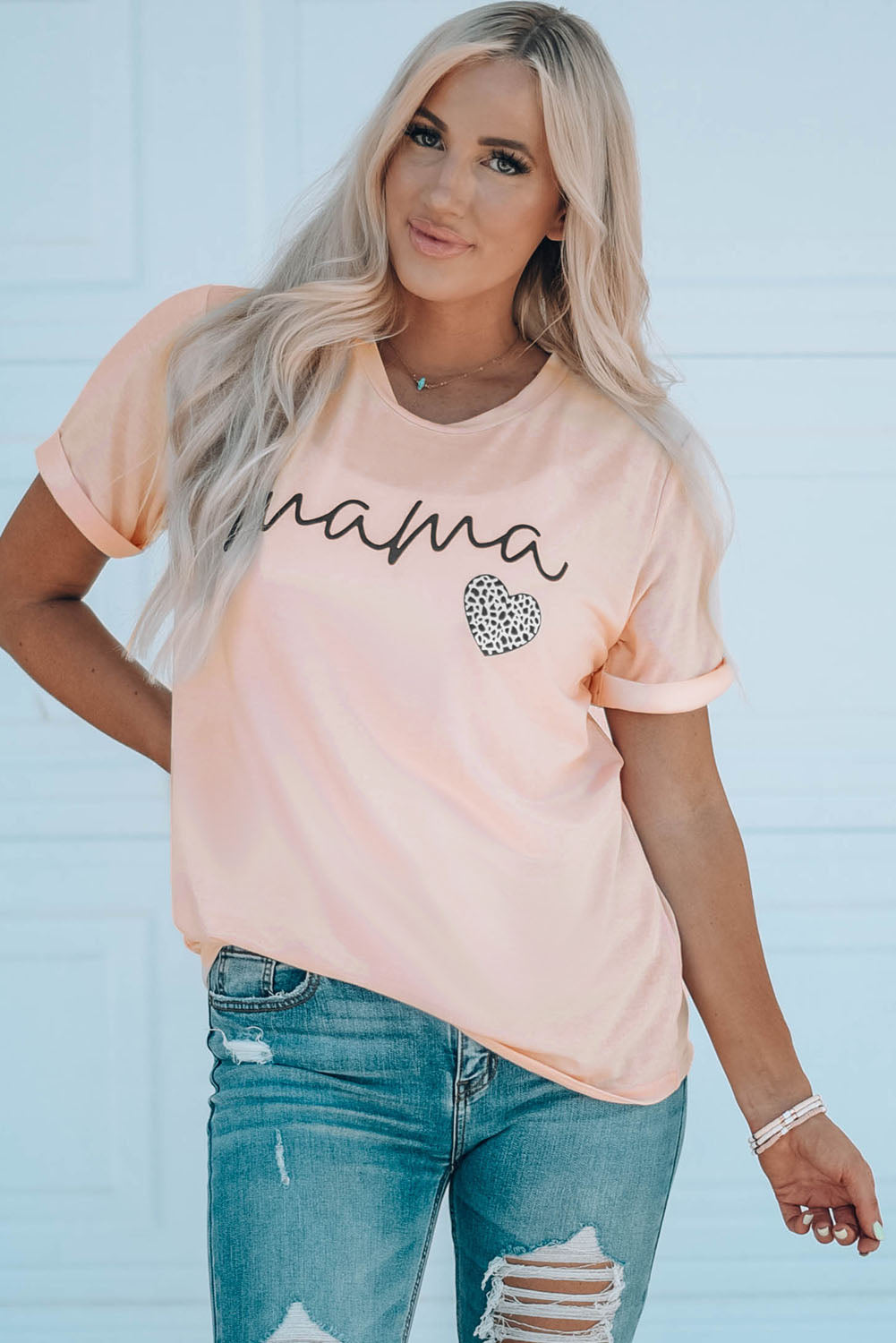 MAMA Heart Graphic Tee Shirt - nailedmoms